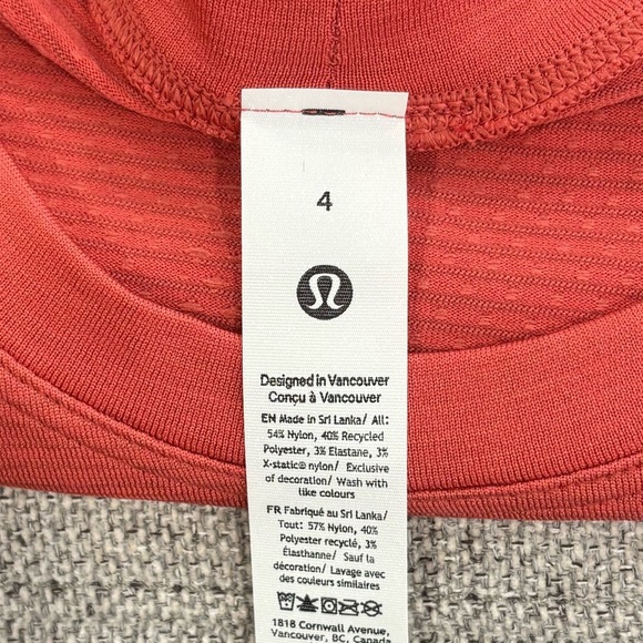 NWT Lululemon Swiftly Tech Long Sleeve Shirt *Race Size 4 In Desert Red - Picture 5 of 6